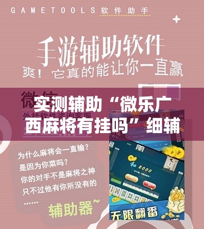 实测辅助“微乐广西麻将有挂吗”细辅助教程分享