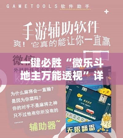 一键必胜“微乐斗地主万能透视”详细分享装挂步骤