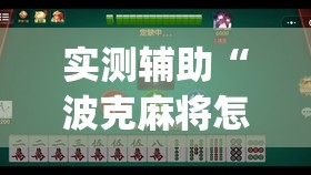 实测辅助“波克麻将怎么开挂”开挂(透视)辅助神器