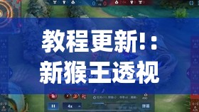 教程更新!：新猴王透视	”(免费)开挂辅助教学(最新辅助开挂教程)