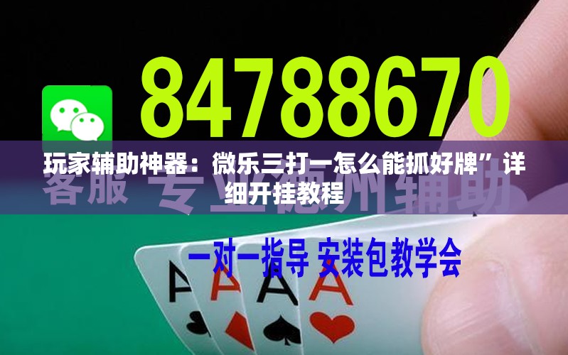 玩家辅助神器：微乐三打一怎么能抓好牌”详细开挂教程