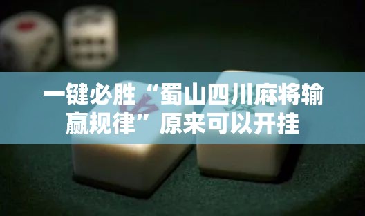 一键必胜“蜀山四川麻将输赢规律”原来可以开挂