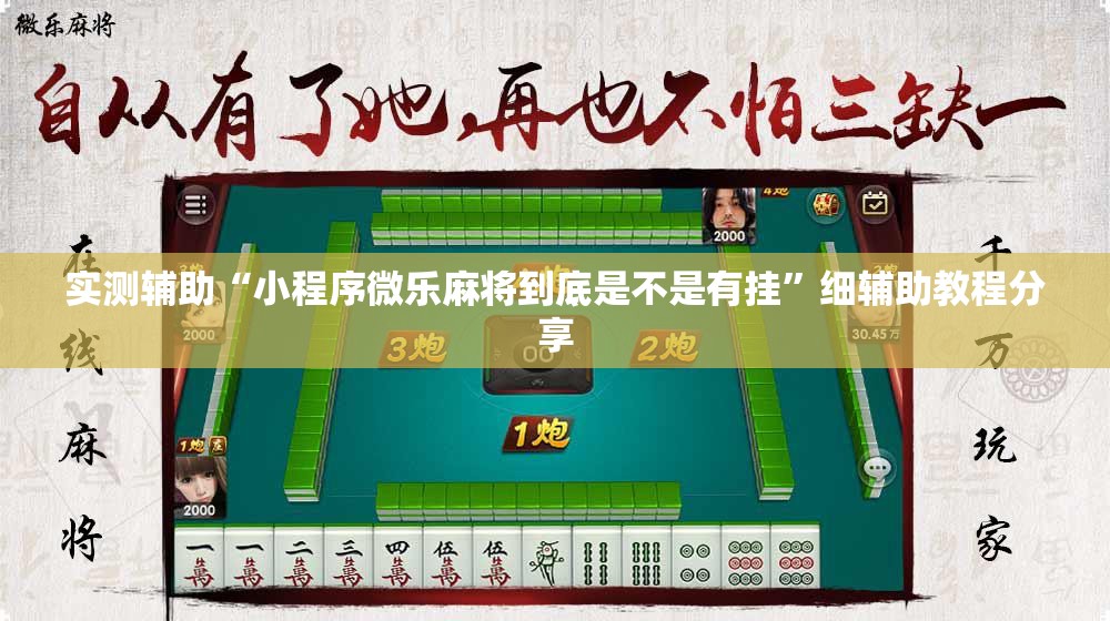 实测辅助“小程序微乐麻将到底是不是有挂”细辅助教程分享