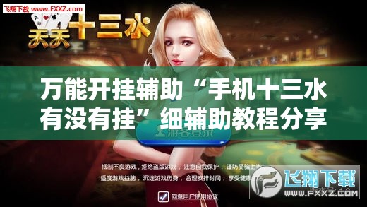 万能开挂辅助“手机十三水有没有挂”细辅助教程分享