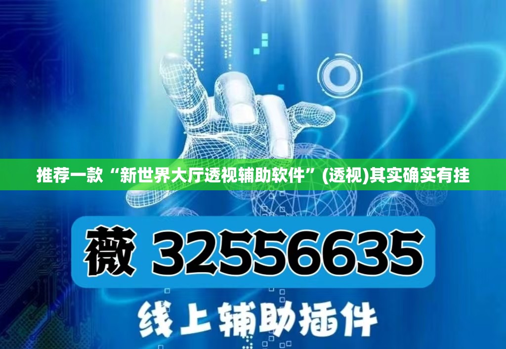 推荐一款“新世界大厅透视辅助软件	”(透视)其实确实有挂