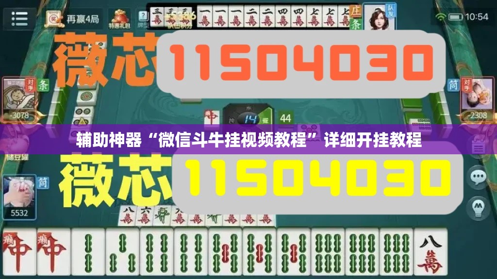 辅助神器“微信斗牛挂视频教程”详细开挂教程