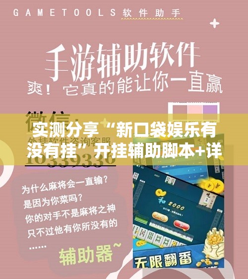 实测分享“新口袋娱乐有没有挂”开挂辅助脚本+详细开挂安装教程