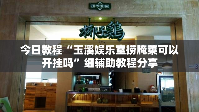 今日教程“玉溪娱乐室捞腌菜可以开挂吗”细辅助教程分享