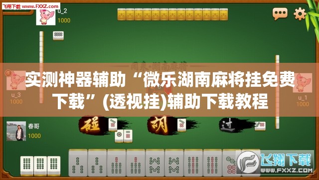 实测神器辅助“微乐湖南麻将挂免费下载”(透视挂)辅助下载教程