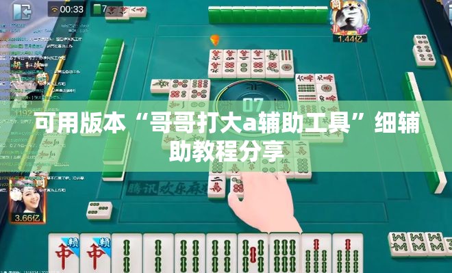 可用版本“哥哥打大a辅助工具”细辅助教程分享