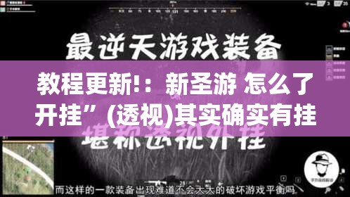 教程更新!：新圣游 怎么了开挂”(透视)其实确实有挂