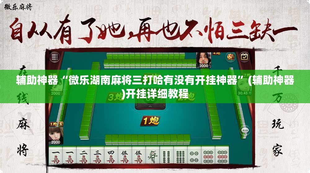 辅助神器“微乐湖南麻将三打哈有没有开挂神器”(辅助神器)开挂详细教程