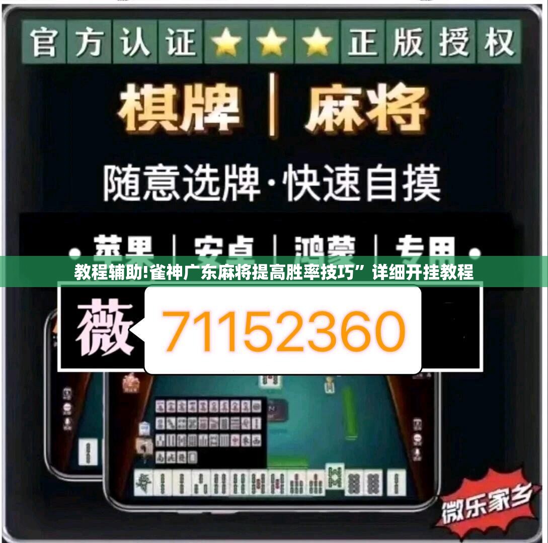 教程辅助!雀神广东麻将提高胜率技巧”详细开挂教程