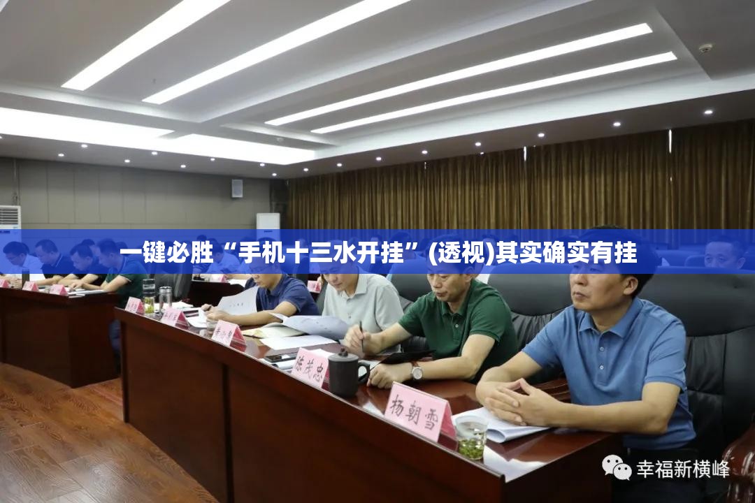 一键必胜“手机十三水开挂”(透视)其实确实有挂