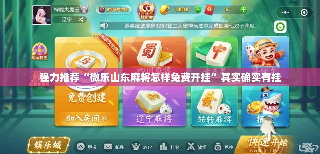 强力推荐“微乐山东麻将怎样免费开挂”其实确实有挂